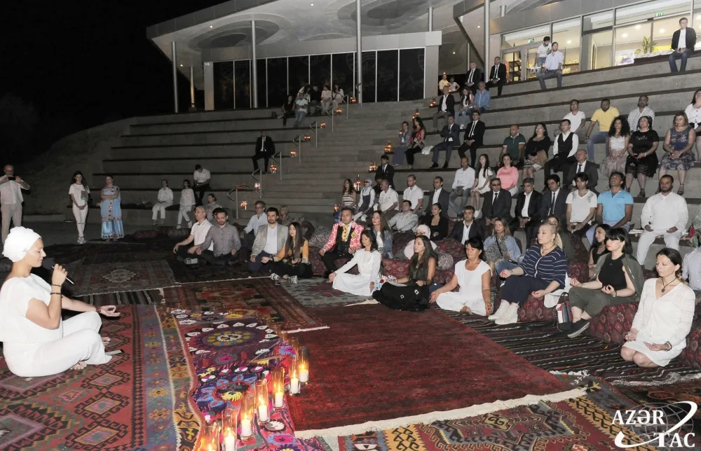 Leyla Əliyeva “Yanardağ” Qoruğunda keçirilən yoqa və poeziya axşamında - İŞTİRAK EDİB - FOTO - VİDEO
