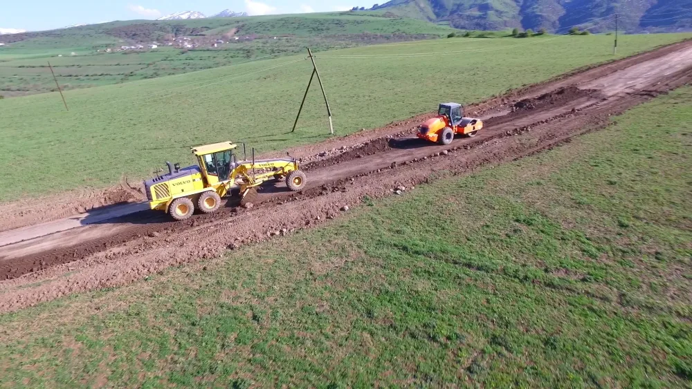 Lerik--Zərdəbərə avtomobil yolu yenidən qurulur - FOTOLAR