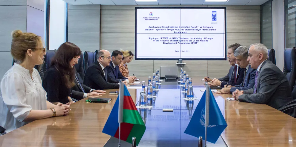 Energetika Nazirliyi və BMT-nin İnkişaf Proqramı arasında Niyyət Protokolu - İMZALANIB