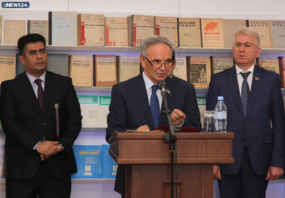 "Azərbaycan məktəbi" xalq maarifinin inkişafında müstəsna yer tutub" - Ceyhun Bayramov - FOTOLAR