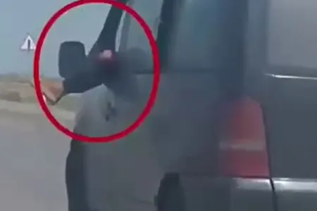 Ayağını şüşədən çıxaran sürücü haqqında qərar - -həbs edildi