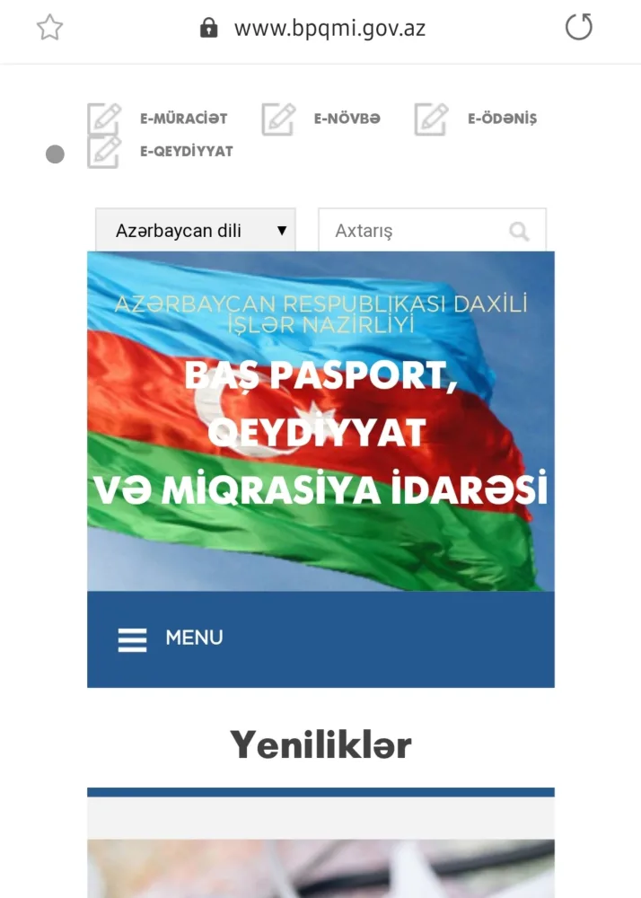 DİN-dən Baş Pasport, Qeydiyyat və Miqrasiya İdarəsi vətəndaşlara - MÜRACİƏT