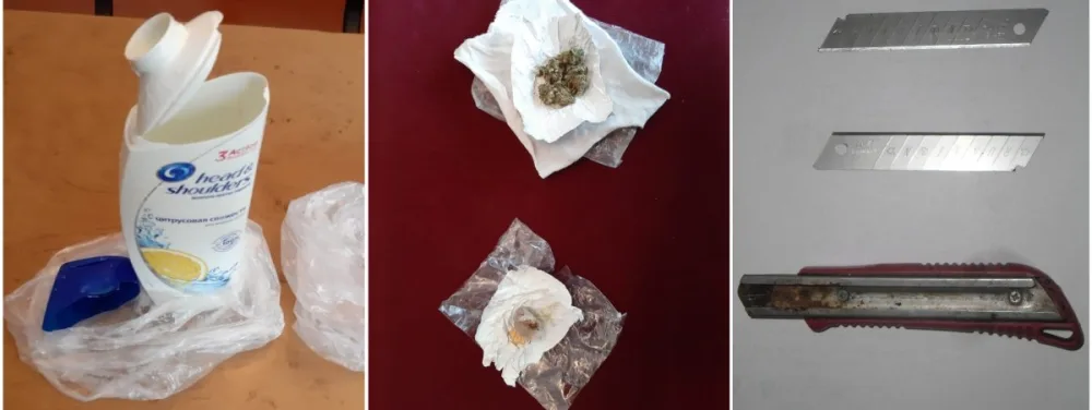 Ata və ana məhbus övladlarına şampun qabında narkotik - KEÇİRMƏK İSTƏDİ - FOTO