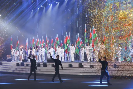 XV Avropa Gənclər Yay Olimpiya Festivalının təntənəli açılış mərasimi keçirilib