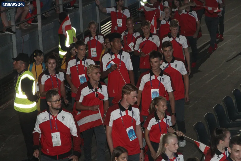 XV Avropa Gənclər Yay Olimpiya Festivalının təntənəli açılış mərasimi keçirilib