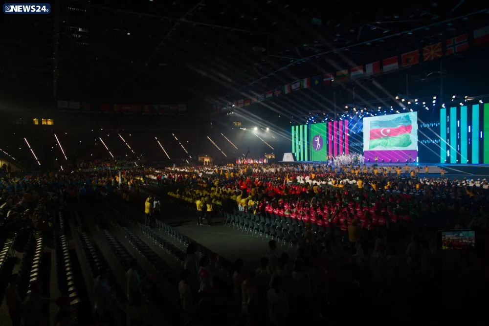 XV Avropa Gənclər Yay Olimpiya Festivalının təntənəli açılış mərasimi keçirilib