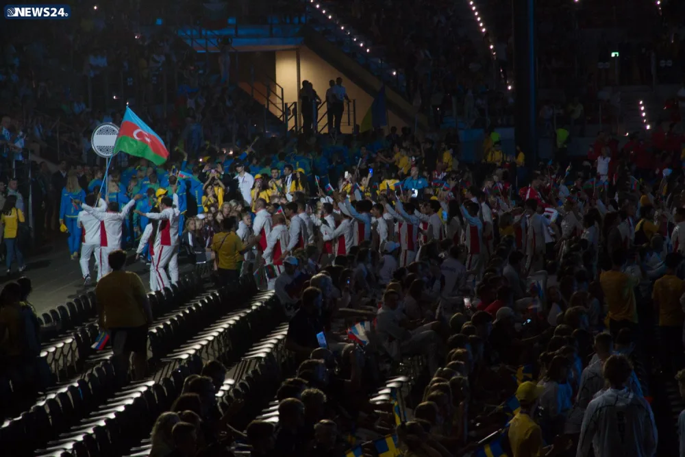 XV Avropa Gənclər Yay Olimpiya Festivalının təntənəli açılış mərasimi keçirilib