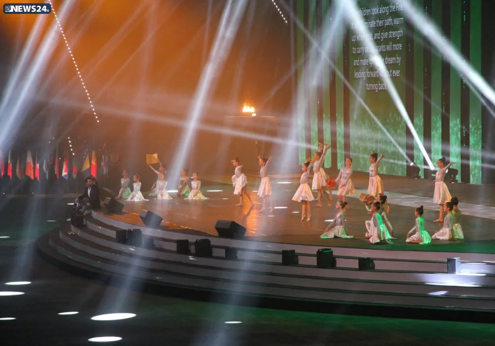 XV Avropa Gənclər Yay Olimpiya Festivalının təntənəli açılış mərasimi keçirilib