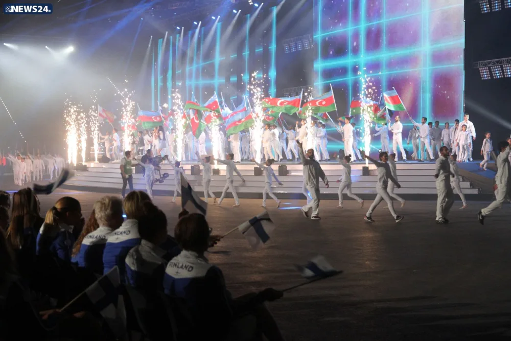 XV Avropa Gənclər Yay Olimpiya Festivalının təntənəli açılış mərasimi keçirilib