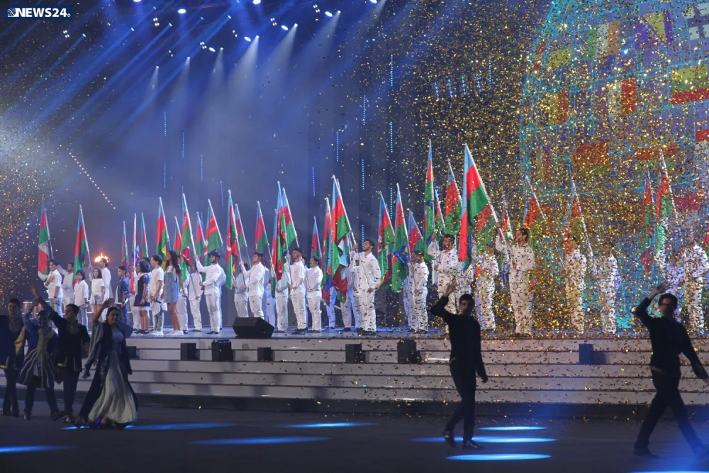 XV Avropa Gənclər Yay Olimpiya Festivalının təntənəli açılış mərasimi keçirilib