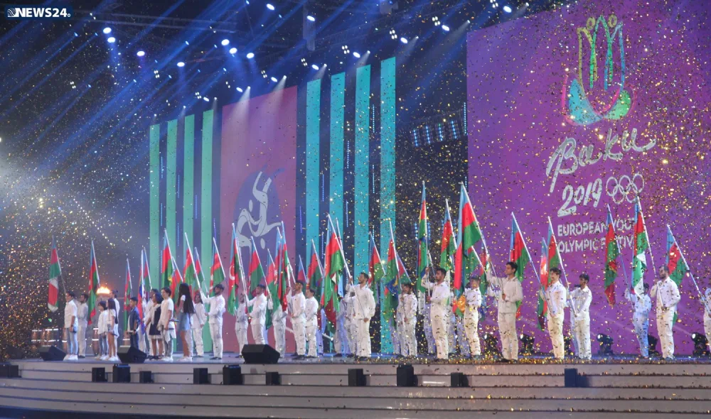 XV Avropa Gənclər Yay Olimpiya Festivalının təntənəli açılış mərasimi keçirilib