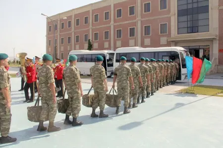 Sülhməramlılarımız Əfqanıstana YOLA SALINDI - FOTO - VİDEO