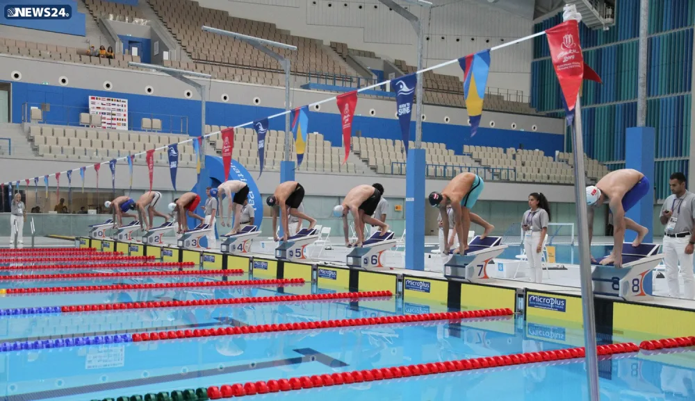 Üzgüçülük yarışlarının növbəti qalibləri müəyyənləşib - FOTOLAR