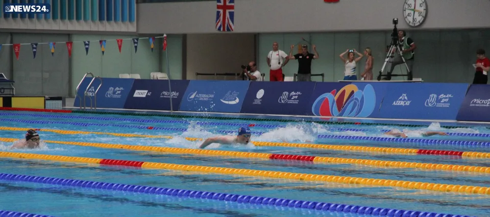 Üzgüçülük yarışlarının növbəti qalibləri müəyyənləşib - FOTOLAR
