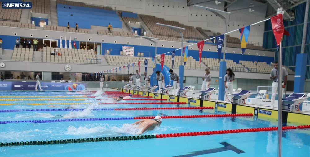 Üzgüçülük yarışlarının növbəti qalibləri müəyyənləşib - FOTOLAR