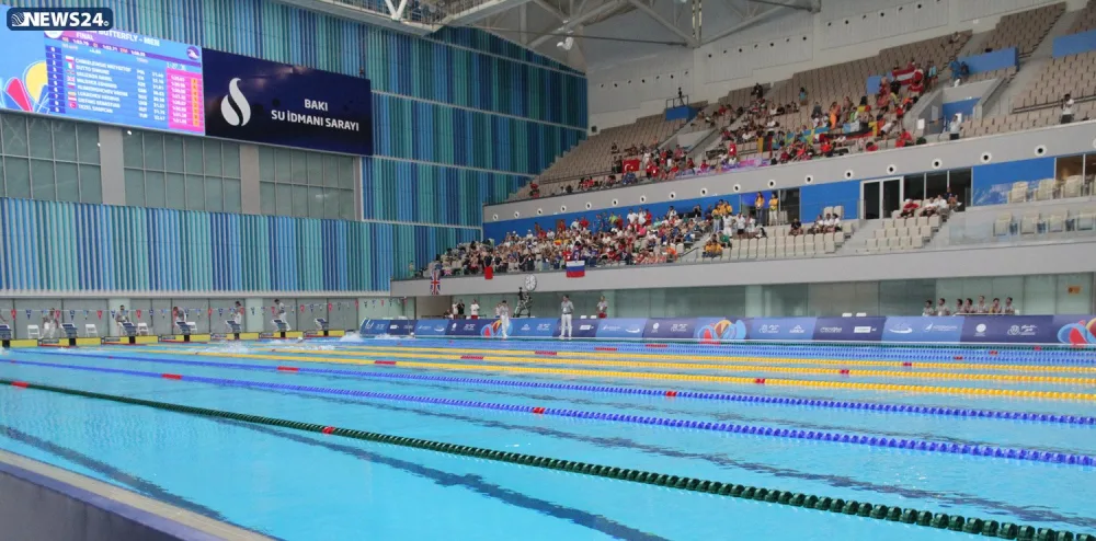 Üzgüçülük yarışlarının növbəti qalibləri müəyyənləşib - FOTOLAR