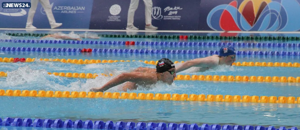 Üzgüçülük yarışlarının növbəti qalibləri müəyyənləşib - FOTOLAR