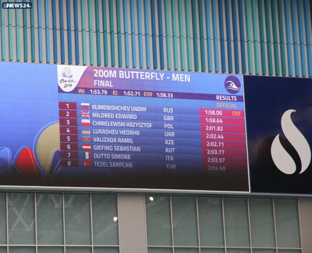 Üzgüçülük yarışlarının növbəti qalibləri müəyyənləşib - FOTOLAR