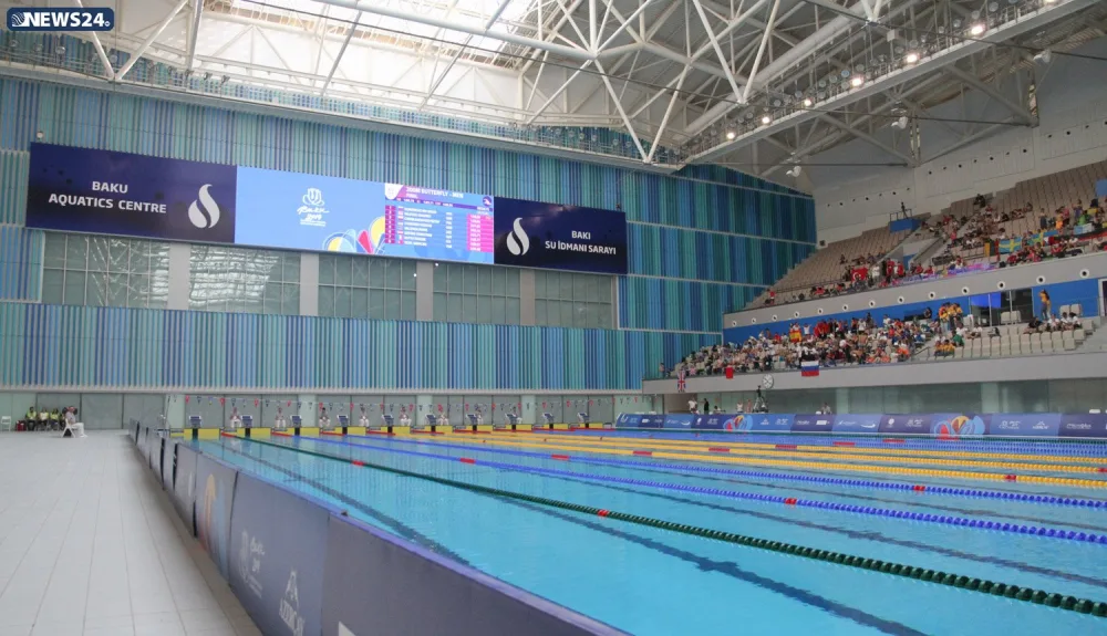 Üzgüçülük yarışlarının növbəti qalibləri müəyyənləşib - FOTOLAR