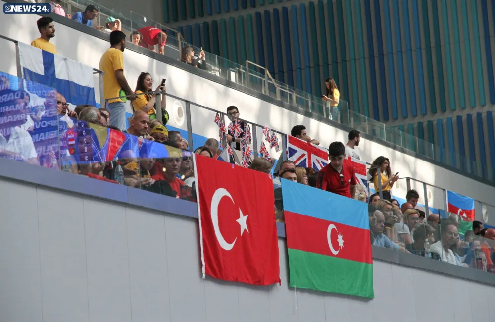 Üzgüçülük yarışlarının növbəti qalibləri müəyyənləşib - FOTOLAR