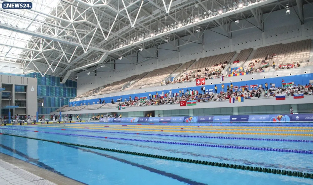 Üzgüçülük yarışlarının növbəti qalibləri müəyyənləşib - FOTOLAR