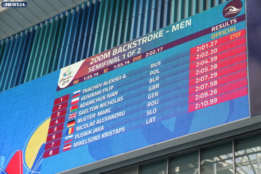 Üzgüçülük yarışlarının növbəti qalibləri müəyyənləşib - FOTOLAR