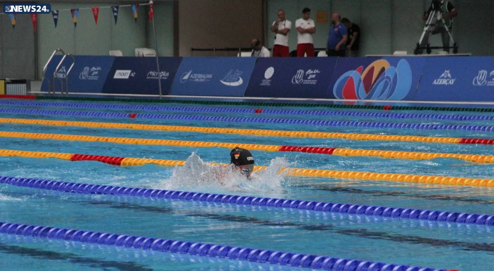 Üzgüçülük yarışlarının növbəti qalibləri müəyyənləşib - FOTOLAR