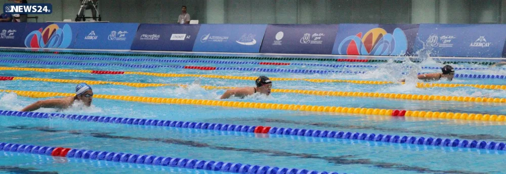 Üzgüçülük yarışlarının növbəti qalibləri müəyyənləşib - FOTOLAR