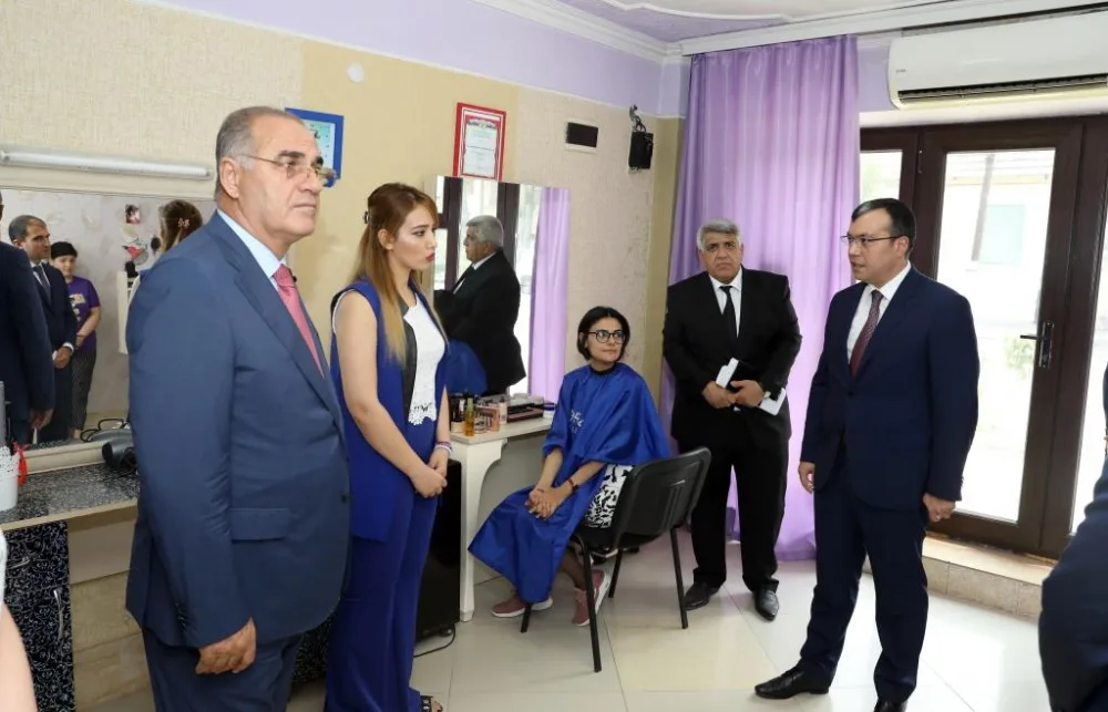 Sahil Babayev Göyçayda yaradılmış təsərrüfatlara - BAXIŞ KEÇİRDİ - FOTO