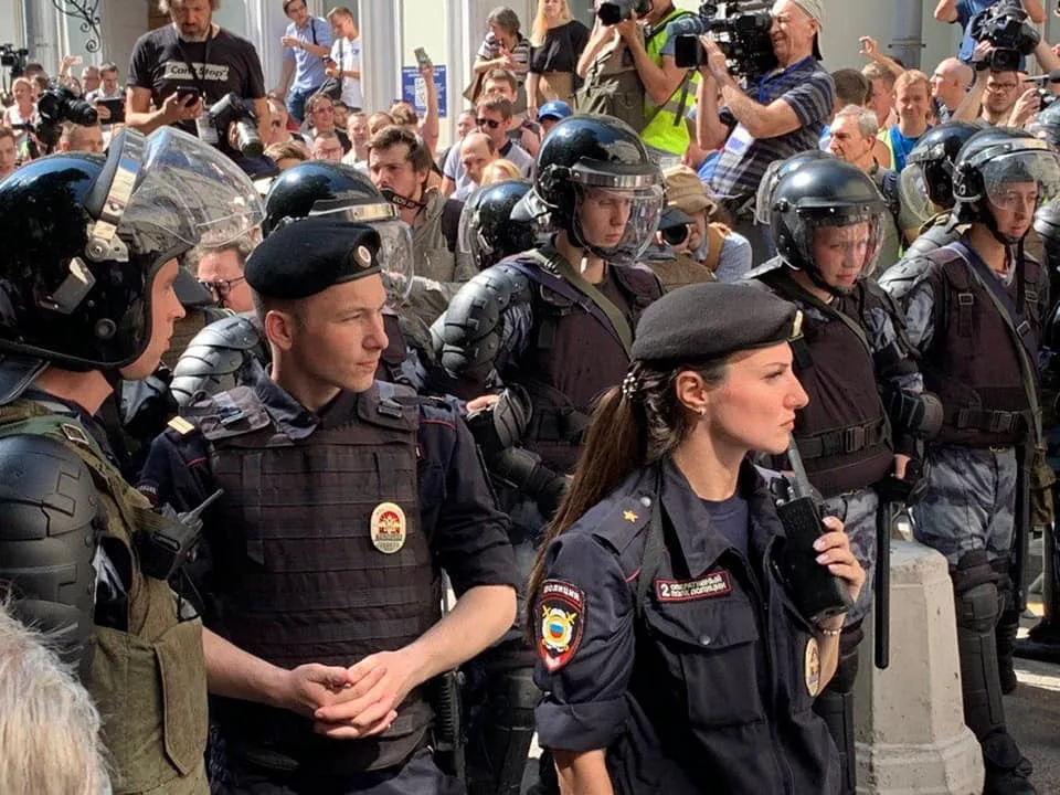 Moskvada 300-dən çox etirazçı saxlanıldı - Fotolar