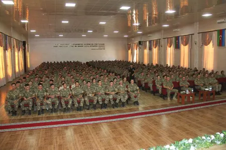 Gənc zabitlər Azərbaycan Ordusunda xidmətə başladı - FOTOLAR