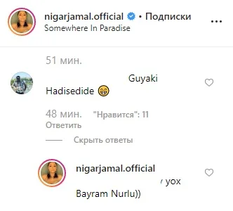 Məşhur türk mahnısına oynayan Nigar: - "Hadise yox, Bayram Nurluyam" - FOTO - VİDEO