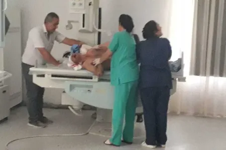 Kürdəmirdə fəhlə iş zamanı hündürlükdən yıxıldı - FOTO