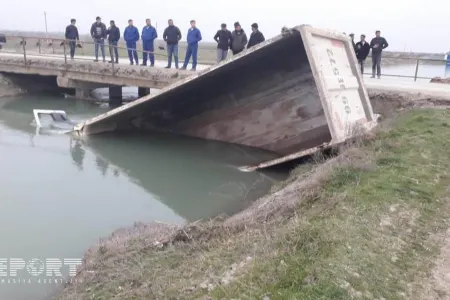 Yük maşını aşdı, - SÜRÜCÜ BOĞULDU