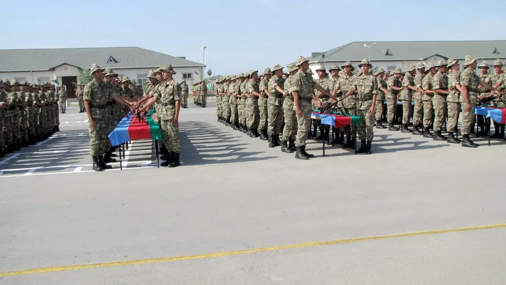 Azərbaycan Ordusunun təlim hissə və bölmələrində - andiçmə mərasimi keçirildi - FOTO
