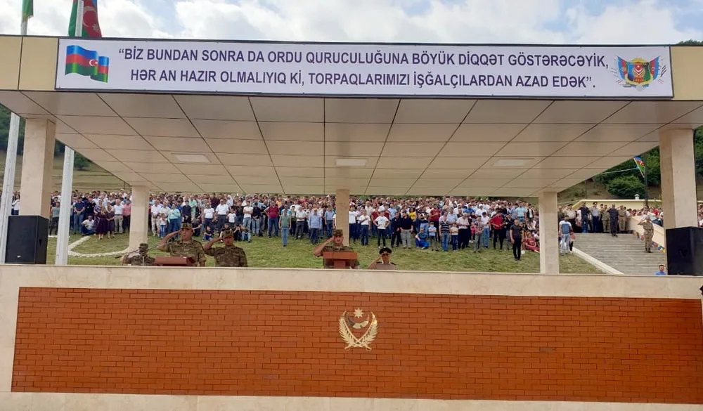 Azərbaycan Ordusunun təlim hissə və bölmələrində - andiçmə mərasimi keçirildi - FOTO