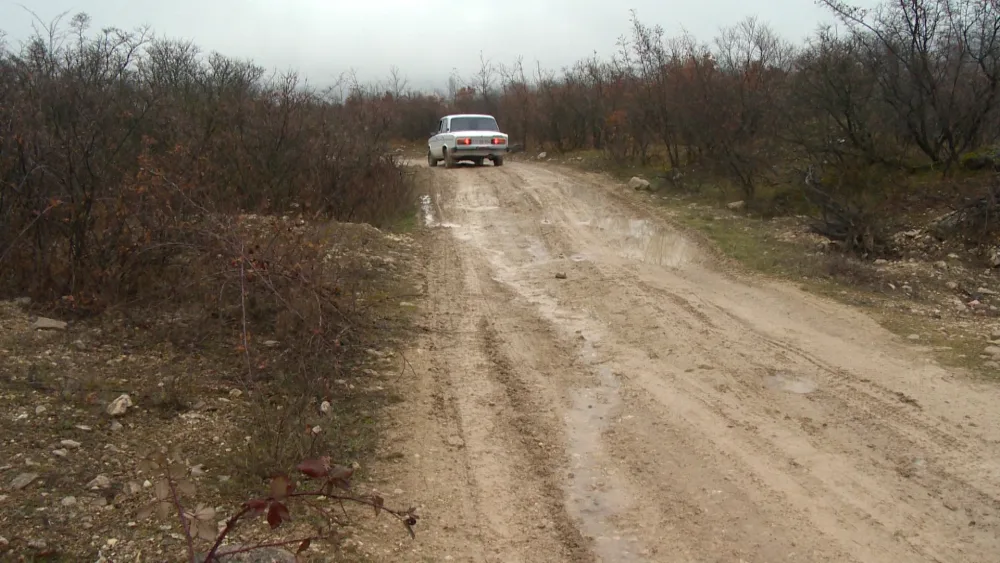 Şabranda 25 kilometrlik yol - YENİDƏN QURULUR - FOTO