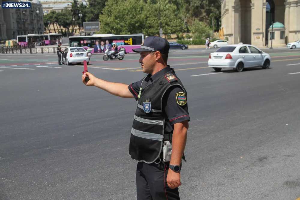 Yol polislərimiz yeni formalarda - FOTOLAR