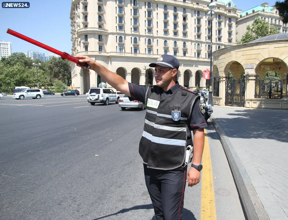 Yol polislərimiz yeni formalarda - FOTOLAR