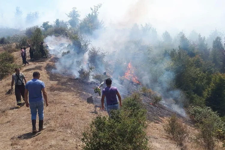 Hirkan Milli Parkındakı yanğına helikopter - CƏLB OLUNDU - YENİLƏNİB - VİDEO