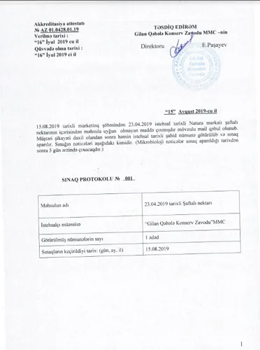“Gilan Holding”dən “Natura” şirəsi ilə bağlı - rəsmi açıqlama