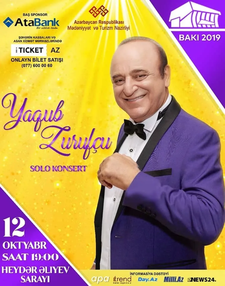 Yaqub Zurufçu Heydər Əliyev Sarayında - KONSERT VERƏCƏK - FOTO
