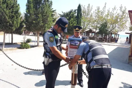 Yol polisi Sabunçu rayonunda "Təmiz hava" - AYLIĞI KEÇİRDİ - FOTO