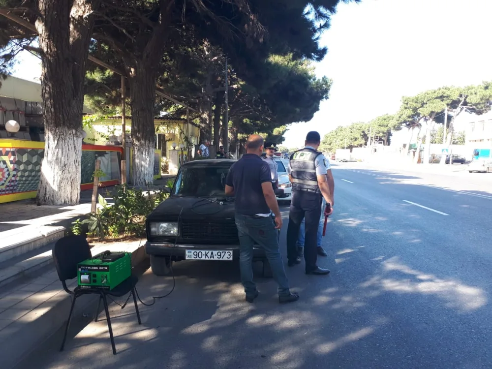 Yol polisi Sabunçu rayonunda "Təmiz hava" - AYLIĞI KEÇİRDİ - FOTO