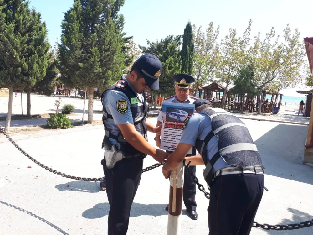 Yol polisi Sabunçu rayonunda "Təmiz hava" - AYLIĞI KEÇİRDİ - FOTO