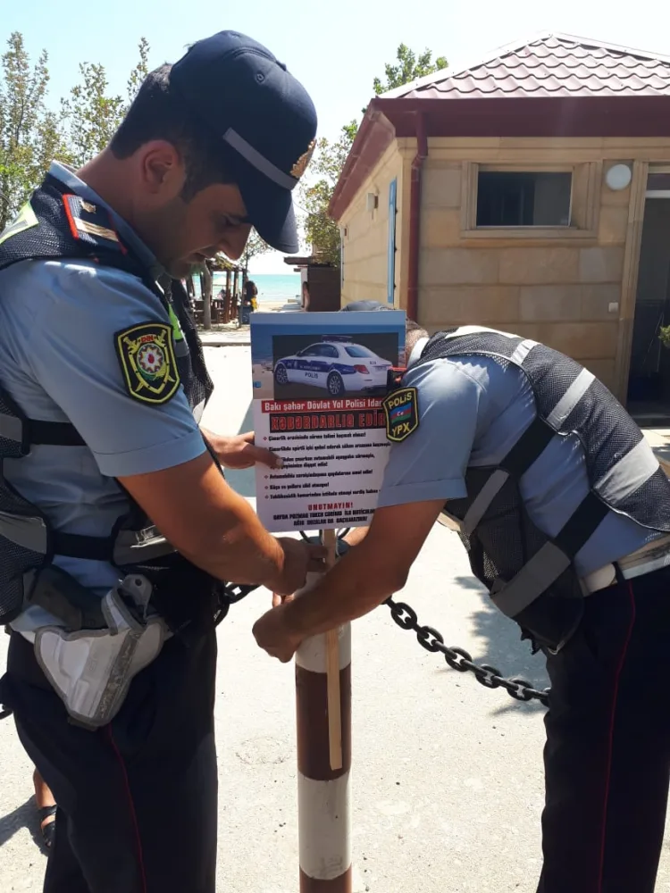 Yol polisi Sabunçu rayonunda "Təmiz hava" - AYLIĞI KEÇİRDİ - FOTO