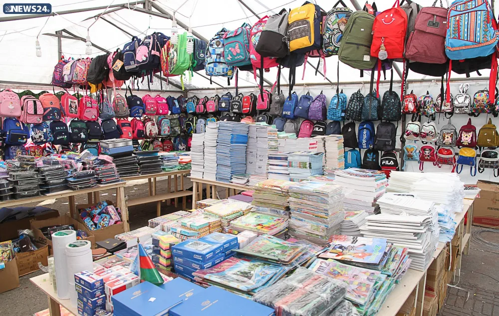 Bu il məktəb bazarlığı neçəyə başa gəlir? - YARMARKADAN REPORTAJ - FOTO - VİDEO