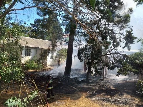 Bakıda uşaq baxçası yandı - -FOTOLAR