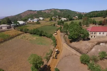 Tovuzda 51 kilometrlik yolun yenidənqurma işləri - YEKUNLAŞIR - FOTO