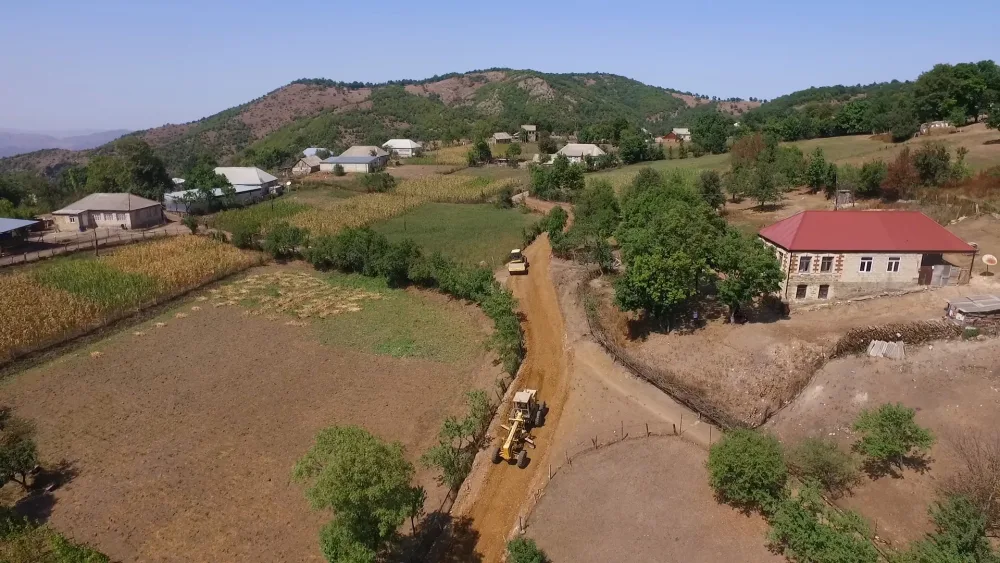 Tovuzda 51 kilometrlik yolun yenidənqurma işləri - YEKUNLAŞIR - FOTO